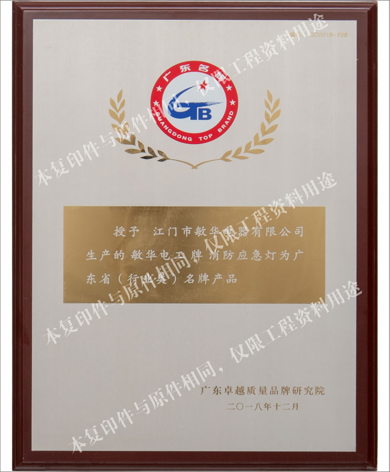 廣東省名牌產(chǎn)品--消防應急燈